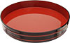 [ OKE, MELAMINE, DOUBLE RED LINE, 11.75" D ]