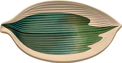 [ PLATTER, MELAMINE, LEAF, 8