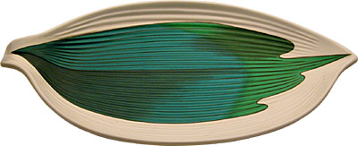 [ PLATTER, MELAMINE, LEAF, 10.5