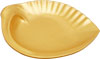 [ PLATTER, MELAMINE, SHELL, GOLD, 14.25" ]