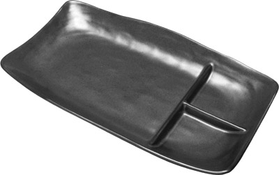 [ PLATE, IRON GLAZE, 11.75