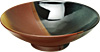 [ BOWL, BROWN/BLACK, 9.5"D X 3"H ]