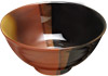 [ BOWL, BLACK/BROWN, 6.25" D X 3" H ]