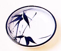 [ PLATE, (TEGAKI-SASA BAMBOO), 4 ]