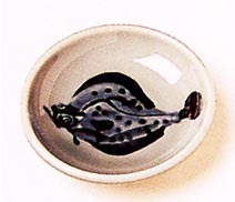 [ PLATE, (MASHIKO-HIRAME FLOUNDE ]