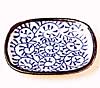 [ PLATE, OVAL (TAKO-KARAKUSA), 4-1/4 X 3" ]