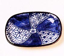 [ PLATE, OVAL (SHONZUI PATTERN), ]