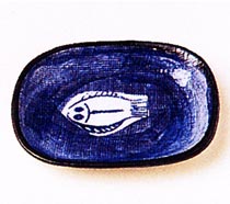 [ PLATE, OVAL (HIRAME FISH), 4-1 ]