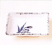 [ PLATE (SPEKLED REED), 3-3/4 X  ]