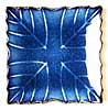 [ PLATE, SQ. (BLUE PLUM LEAF), 4.5" ]