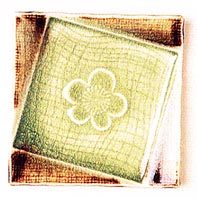 [ PLATE, SQ. (GREEN PLUM TILT),  ]