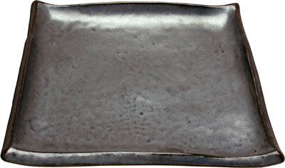[ PLATE, IRON GLAZE, SLAB, SQ, 9 ]