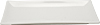 [ PLATE, PLAIN WHITE, OBLONG, 10" X 4" ]