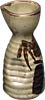 [ SAKE BOTTLE, KINCHA BROWN BAMBOO, 8 OZ. ]