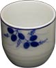 [ SAKE CUP, BLUE FLOWER ]