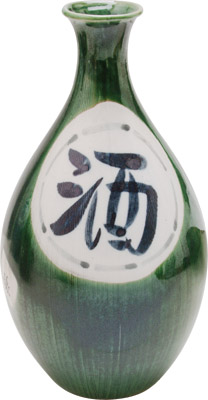 [ SAKE BOTTLE, ORIBE GREEN, 8.5