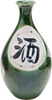 [ SAKE BOTTLE, ORIBE GREEN, 8.5" H ]