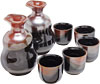 [ SAKE SET, 5 CUPS, BLACK ]