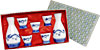 [ SAKE SET, 5 CUPS, RYU (BLUE DRAGON) ]