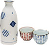 [ SAKE SET, 2 CUPS, SOMEHYAKU ]