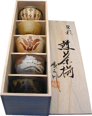 [ TEA CUP SET, 5 PCS, SENCHA, WO ]