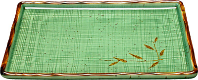 [ PLATE, MASHIKO REEDS, 8.25