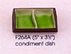 [ CONDIMENT DISH, 5"X3-1/2", SPRING GREEN ]