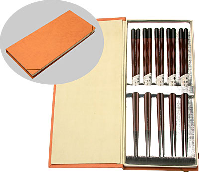 [ CHOPSTICKS (5 PRS), GIFT BOX,  ]