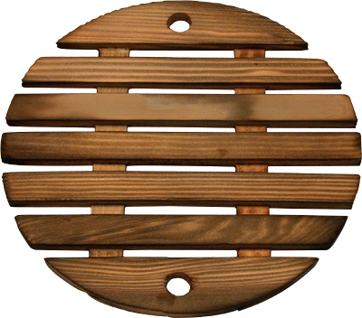 [ TRIVET, WOOD, RD, 6