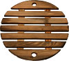 [ TRIVET, WOOD, RD, 6" D ]