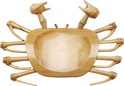 [ DISH, BAMBOO, CRAB SHAPE, 6.25 ]