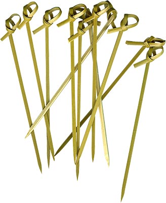 [ SKEWER, W KNOT, 100 PCS, 3.5
