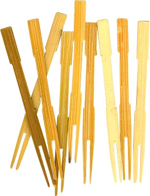 [ FRUIT FORK, BAMBOO, 3.5