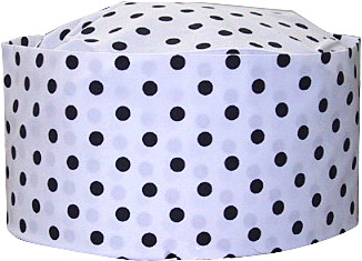 [ CHEF HAT (DOTS, WHITE) - JUFCH ]