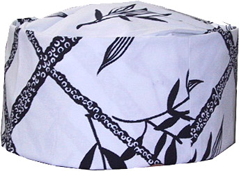 [ CHEF HAT (BAMBOO LEAF, WHITE)  ]