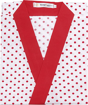 [ CHEF UNIFORM (DOTS, RED), L -  ]