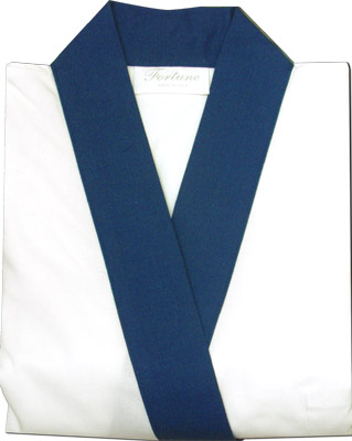 [ CHEF UNIFORM (WHITE BLUE COLLA ]