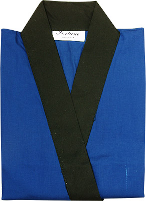 [ CHEF UNIFORM (BLUE BLACK COLLA ]
