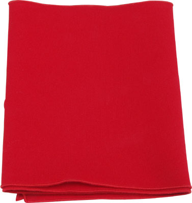 [ HEAD BAND, BROAD, PLAIN RED -  ]