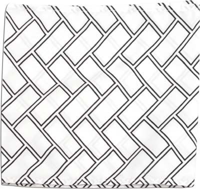 [ HEAD BAND, BROAD (BRICKS, WHIT ]