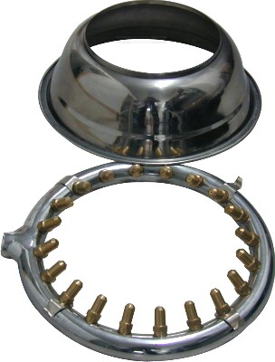 [ JET BURNER, CHROME, W/COVER, 9 ]