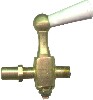 [ GAS VALVE, BRASS BODY 1/8" NPT INLET ]