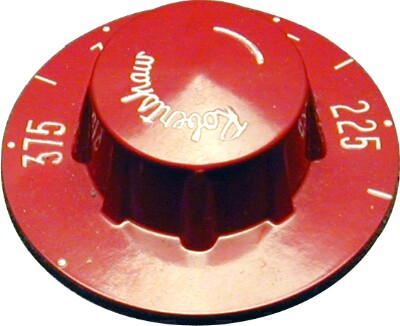 [ VALVE DIAL, RED PLASTIC, 3/16