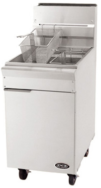 [ FLOOR MODEL GAS FRYER, 40 LBS. ]