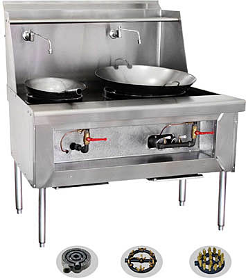 [ CHINESE STOVE, CA S/S, 2 BURNE ]