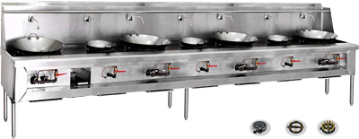 [ CHINESE STOVE,CA S/S,7 BURNERS ]
