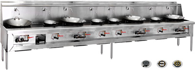 [ CHINESE STOVE,CA S/S,8 BURNERS ]