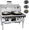 [ CHINESE STOVE,NY REG,2 BURNERS,W/BASKET ]