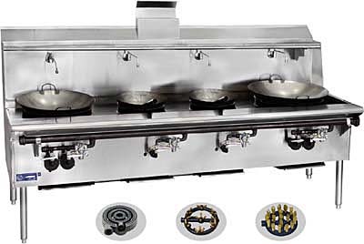 [ CHINESE STOVE, NY S/S, 4 BURNE ]