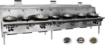 [ CHINESE STOVE, NY S/S, 7 BURNE ]